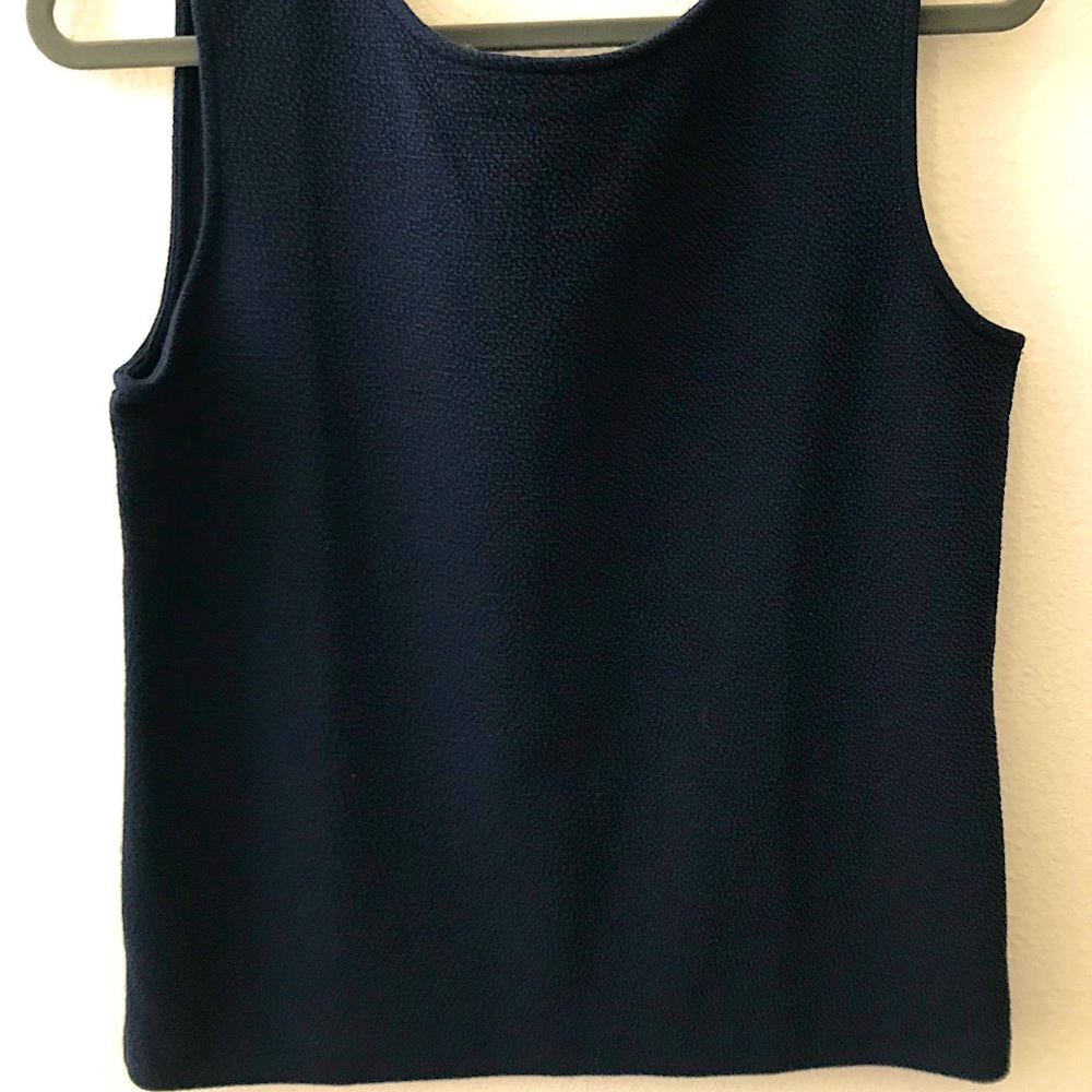 Ann Taylor Factory blue knit shell